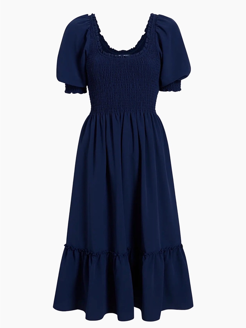 Louisa Nap Dress in Navy Cotton